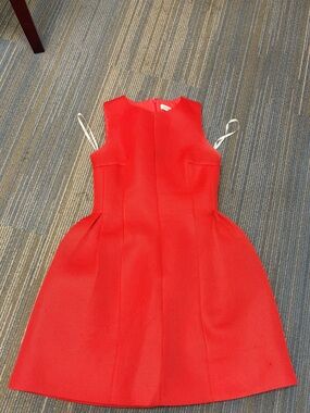 Sleeveless Red Fit-and-Flare Dress